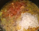 A picture of step 3 of Aalu paneer rice.