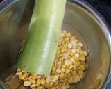 A picture of step 1 of Lauki chana dal sabji.