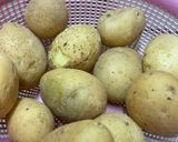 A picture of step 2 of Potatoes 102(smashed potatoes).