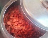 A picture of step 2 of Dhaba style Rajma masala kidney beans masala.