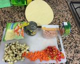 Foto del paso 1 de la receta Pizza de verduras y pavo