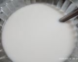 A picture of step 1 of Bombay Karachi Halwa.