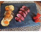 Foto del paso 6 de la receta: Magret de pato con salsa de naranja y guarnición