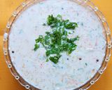 A picture of step 3 of Carrot Cucumber Tempered Raita.
