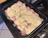 Une image de l'étape 6 de Gratin de jambon aux côtes de chou romanesco,sauce fromage et parmesan (anti gaspi).
