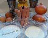 Foto del paso 1 de la receta: Quiche de salchichas y cebolla