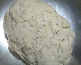 A picture of step 1 of Khasta Mathri.