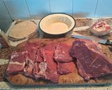 Foto del paso 1 de la receta: Milanesas de carne rellenas con queso