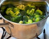 A picture of step 1 of Broccoli Patties with Avocado and Feta Sauce (Healthy Version).