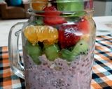 A picture of step 6 of Coconut Strawberry Chia Smoothie with Fresh Fruits & Nuts.