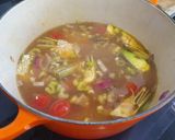Foto del paso 3 de la receta: Arroz caldoso de verduras con caldo de sobras de pavo asado