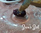 A picture of step 2 of Dates with Tahini.