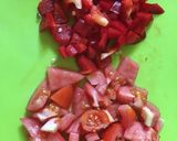 Gombás zúzapörkölt, tarhonyával recept fázis 2 fotója