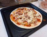 【AJ歐美食鋪】🍕新肉絲焗烤披薩🍕| 奶素 氣炸鍋 墨西哥餅的食譜步驟2照片