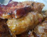 Pas rețetă Sarmale cu carne tocată de pui și vită în foi de viță și foi de varză murată, la cuptor 9 fotografie