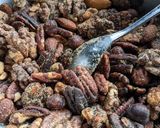 A picture of step 5 of Air fryer spicy sweet roasted nuts.