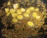 A picture of step 2 of Kali Urad Dal (Black Gram Lentils).