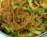 A picture of step 7 of Spicy Korean-Style Yakisoba (Stir-Fried Noodles) with Glass Noodles Option – Easy Recipe.