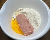 A picture of step 2 of Sausage balls.