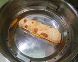 A picture of step 3 of Leftover paratha Patra (famous Gujarati dish).