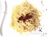 A picture of step 5 of Carbonara Fettuccine.