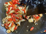 Tempe orek mix kacang panjang bumbu iris