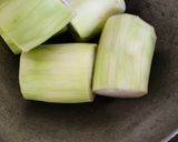 A picture of step 1 of Lauki halwa.