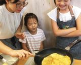 芒果千層橄欖油蛋糕 (免烤箱)的食譜步驟2照片