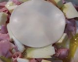 Foto del paso 3 de la receta: Tarta jamón y queso sin horno