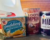 A picture of step 1 of Thanksgiving Pumpkin 🎃 Pudding.