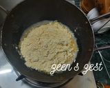 A picture of step 1 of Besan Chakki or Burfi.