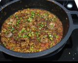 Foto del paso 5 de la receta Arroz poblano con chocolate, calamares y gambas