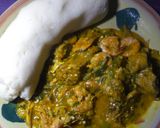 A picture of step 8 of Ogbono soup.