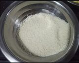 A picture of step 1 of Stuffed Dahi Vada.