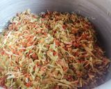 A picture of step 4 of Desi style Chinese rice.