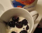 A picture of step 1 of Blackberry Mug Cake.