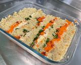 Une image de l'étape 12 de Gratin multicolore de quinoa aux carottes, tomates,coriandre et brie de Meaux.