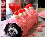 Foto langkah ke 10 dari resep PINKY BLACKFOREST ROLL untuk Ulang Tahun Mama Tercinta ;).