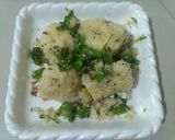 A picture of step 4 of Suji Dhokla.