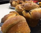 Φωτογραφία βήματος 9 της συνταγής Cruffins με φουντούκια και πραλίνα φουντουκιού με σοκολάτα υγείας