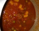A picture of step 6 of Aloo matar mangodi ki sabji.