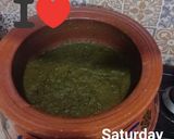 A picture of step 11 of Palak gosht.