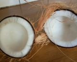 A picture of step 2 of Coconut Milk #mystaplefoodrecipecontest.