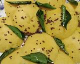 A picture of step 7 of Instant idli dhokla.