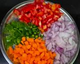 A picture of step 2 of Stuffed Moong Dal Wrap - Veggie & Paneer Stuffed Moong Dal Wrap.