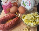 Une image de l'étape 1 de Muffins chorizo poireaux et pistaches hachées.
