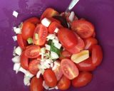 Foto del passaggio 1 della ricetta Spaghetti di calamaro con crema di finocchio e frullato di datterini piccante