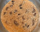 A picture of step 4 of Miso mushroom oats.