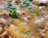 A picture of step 4 of Mutton masala (South Indian).