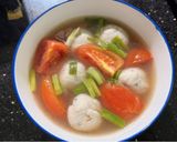 Hình bước làm 4 của món SP.1028 - Canh Chả Cá Cà Chua